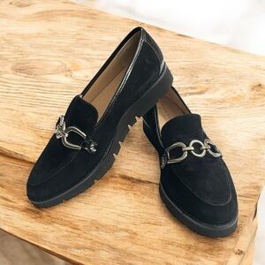 Alex Marie Shoes Womens Size 8.5 Flynn Black Platform Loafers size 8.5M